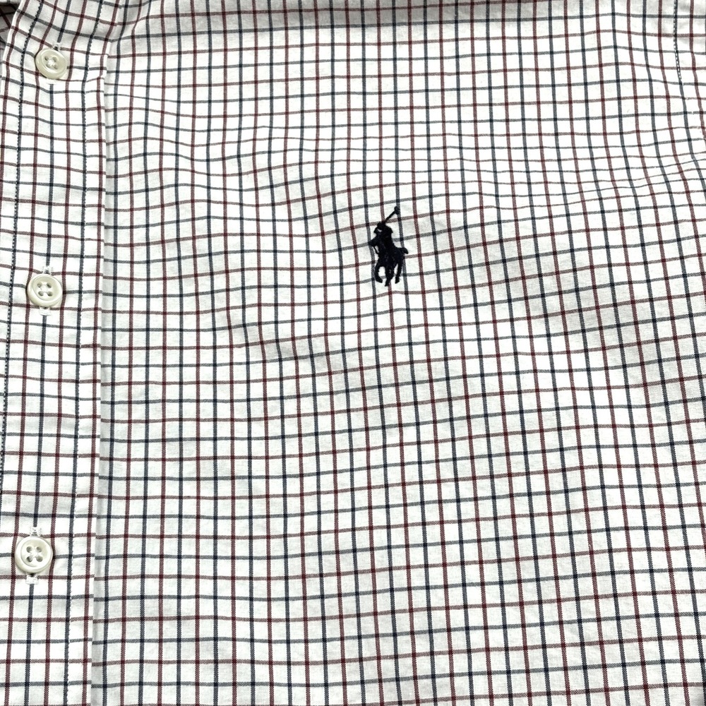 Ralph Lauren Mens XL Custom Fit Long Sleeve Check Button Down Shirt - Picture 6 of 9